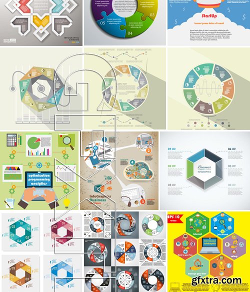 Stock Vectors - Business Infographic 2, 25xEPS
