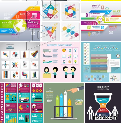Stock Vectors - Business Infographic 2, 25xEPS