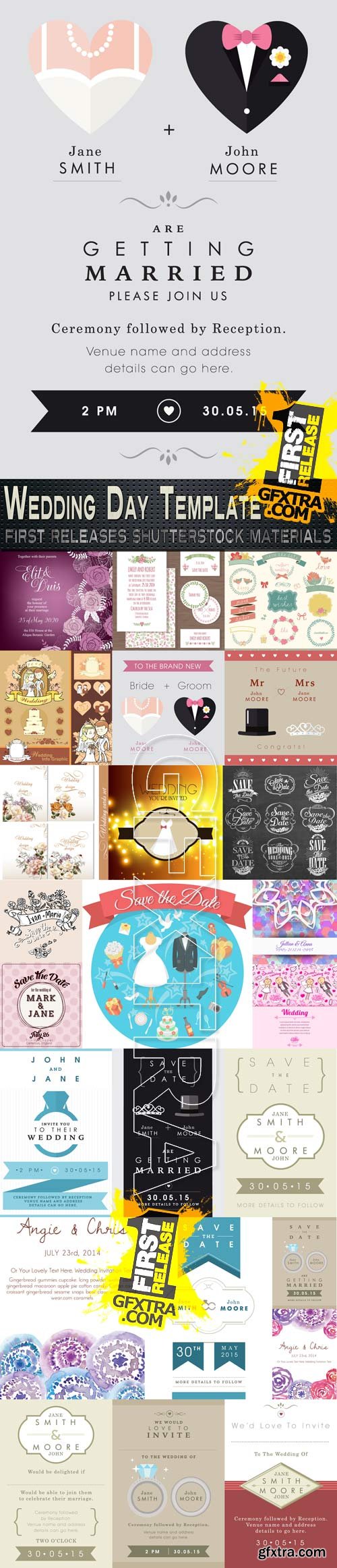 Amazing SS - Wedding Day Template, 25xEPS