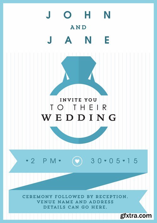 Wedding Day Template 25xEPS