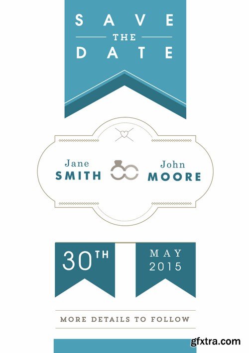 Wedding Day Template 25xEPS