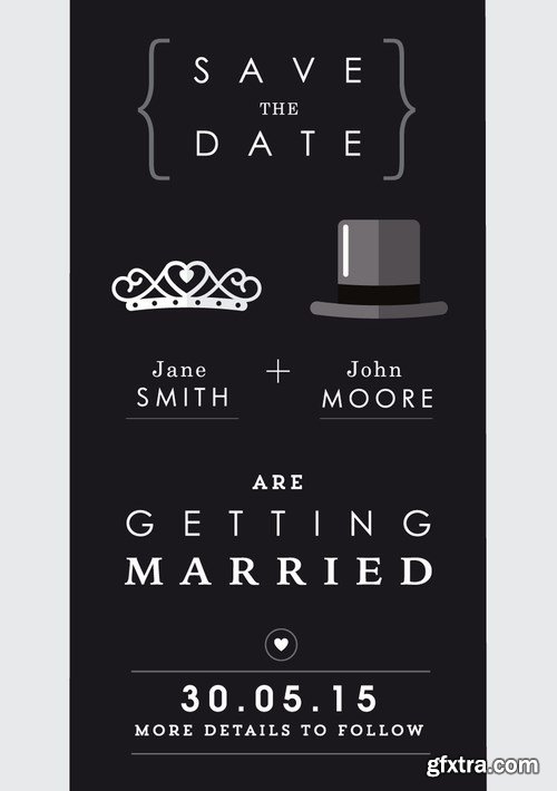 Wedding Day Template 25xEPS