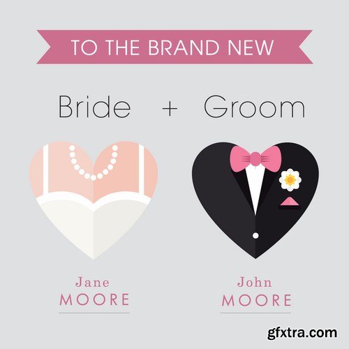 Wedding Day Template 25xEPS