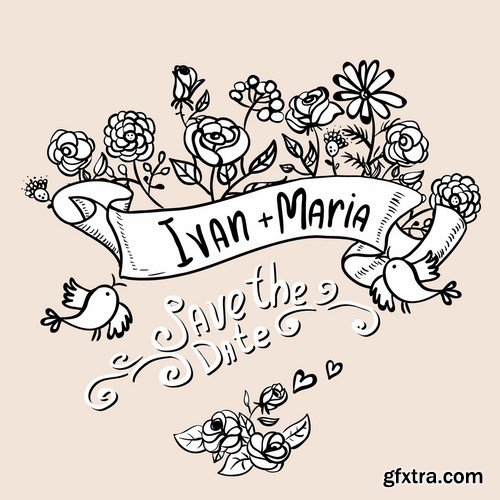 Wedding Day Template 25xEPS