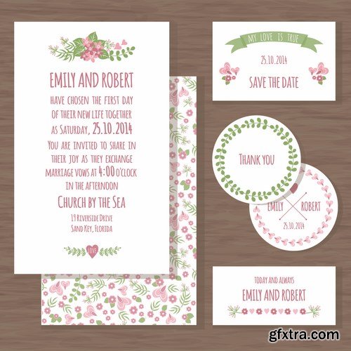 Wedding Day Template 25xEPS