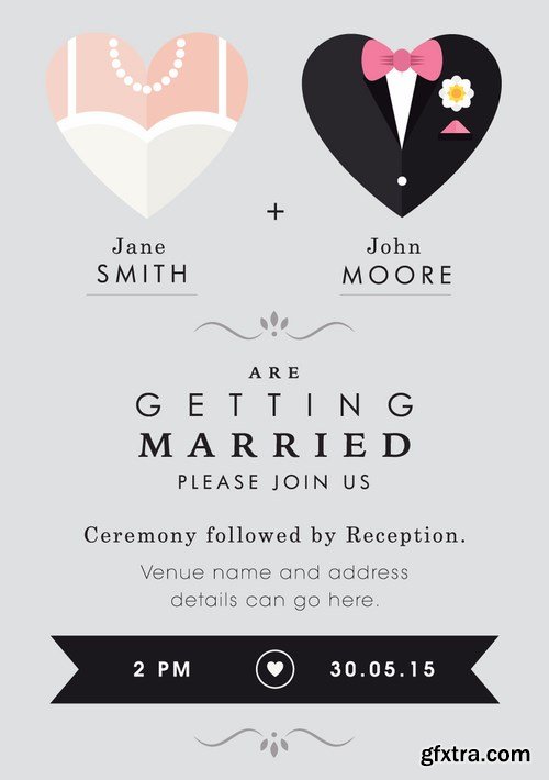 Wedding Day Template 25xEPS