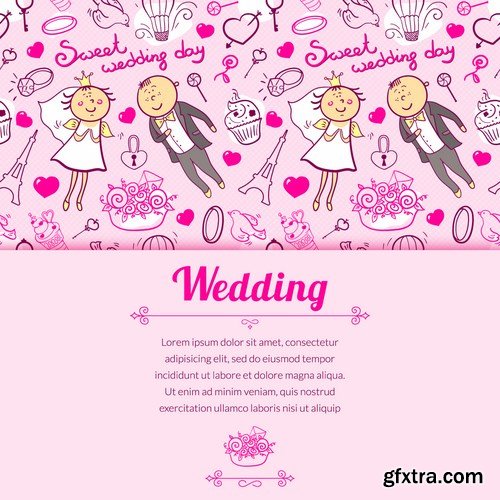 Wedding Day Template 25xEPS