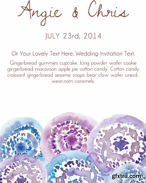 Wedding Day Template 25xEPS