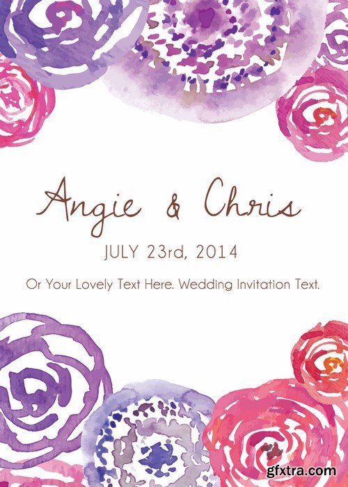 Wedding Day Template 25xEPS