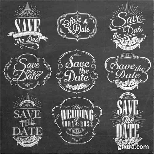 Wedding Day Template 25xEPS