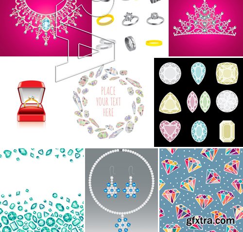 Stock Vectors - Diamonds 2, 25xEPS Stock Vectors - Diamonds 2, 25xEPS