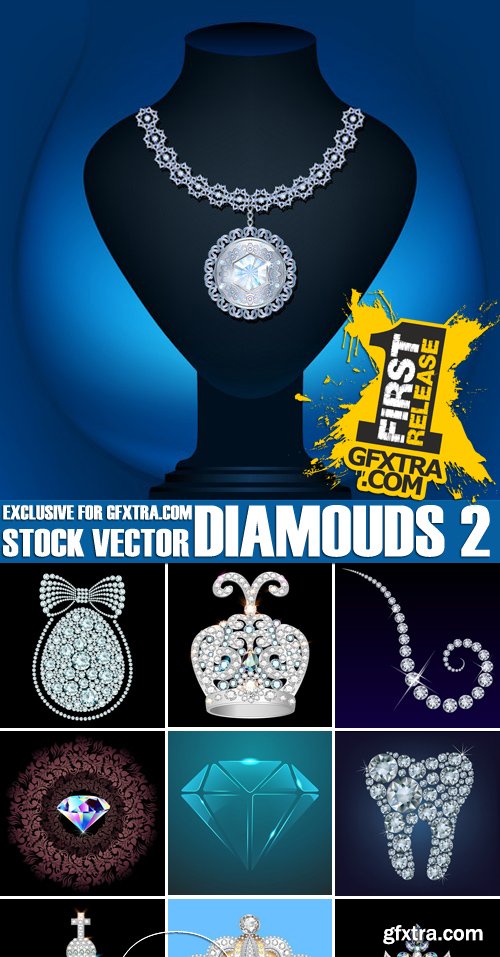 Stock Vectors - Diamonds 2, 25xEPS Stock Vectors - Diamonds 2, 25xEPS