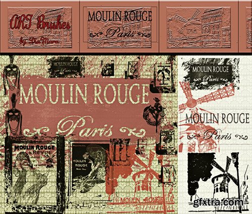 Photoshop Brushes - Moulin Rouge