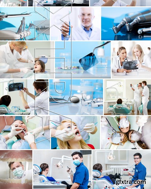 Stock Photos - Dentist, 25xJPG