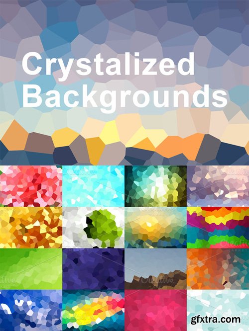 Crystalized Backgrounds Set
