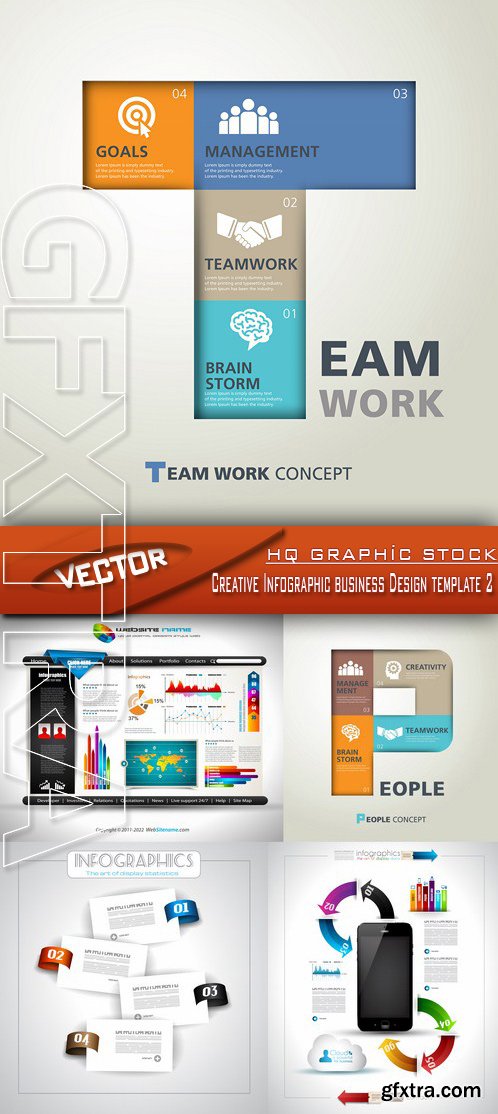 Stock Vector - Creative Infographic business Design template 2