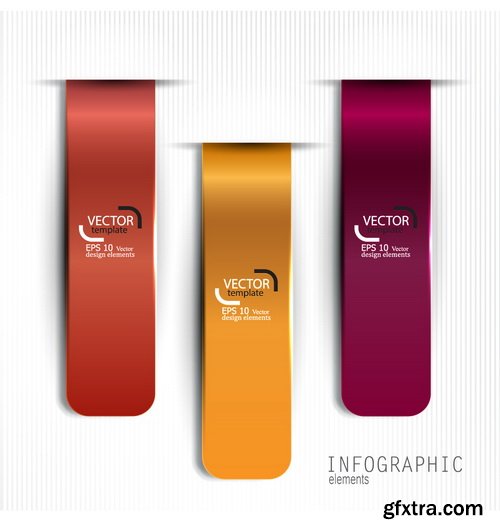 Amazing SS - Set of stripe infographic templates, 25xEPS