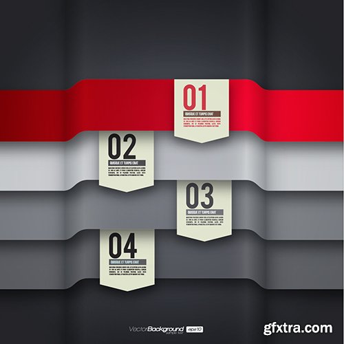 Amazing SS - Set of stripe infographic templates, 25xEPS