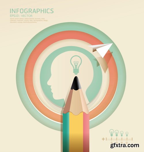 Amazing SS - Set of stripe infographic templates, 25xEPS