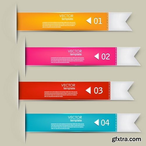 Amazing SS - Set of stripe infographic templates, 25xEPS