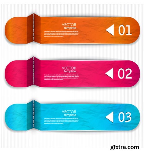 Amazing SS - Set of stripe infographic templates, 25xEPS