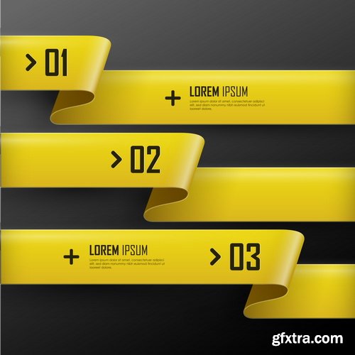 Amazing SS - Set of stripe infographic templates, 25xEPS