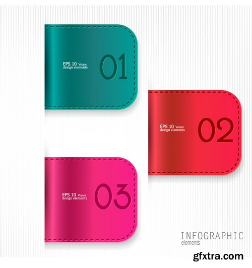 Amazing SS - Set of stripe infographic templates, 25xEPS