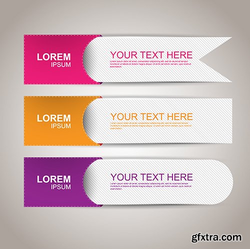 Amazing SS - Set of stripe infographic templates, 25xEPS