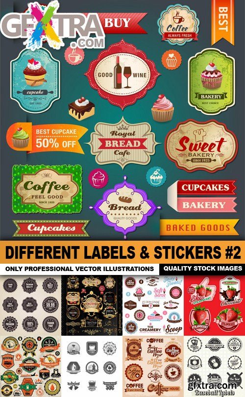 Different Labels &amp; Stickers #2 - 25 Vector