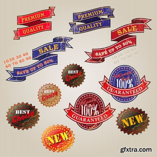 Different Labels & Stickers #2 - 25 Vector Different Labels & Stickers #2 - 25 Vector