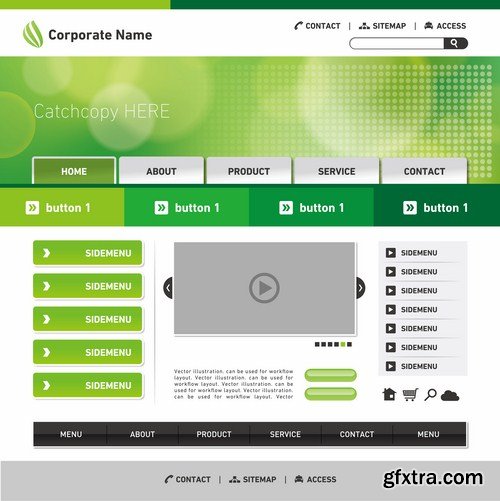 Web Design Elements #3 - 25 Vector Web Design Elements #3 - 25 Vector