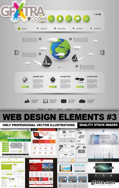 Web Design Elements #3 - 25 Vector Web Design Elements #3 - 25 Vector