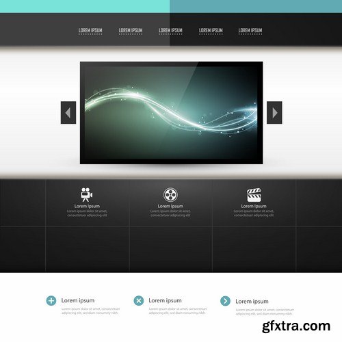 Web Design Elements #3 - 25 Vector Web Design Elements #3 - 25 Vector
