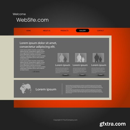 Web Design Elements #3 - 25 Vector Web Design Elements #3 - 25 Vector