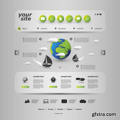 Web Design Elements #3 - 25 Vector Web Design Elements #3 - 25 Vector