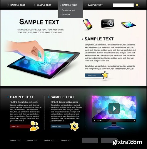 Web Design Elements #3 - 25 Vector Web Design Elements #3 - 25 Vector