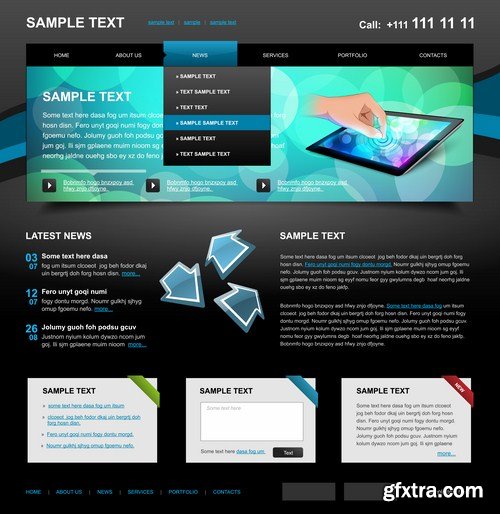 Web Design Elements #3 - 25 Vector Web Design Elements #3 - 25 Vector