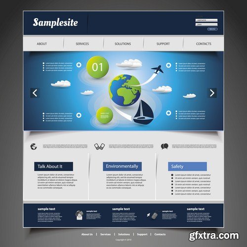 Web Design Elements #3 - 25 Vector Web Design Elements #3 - 25 Vector