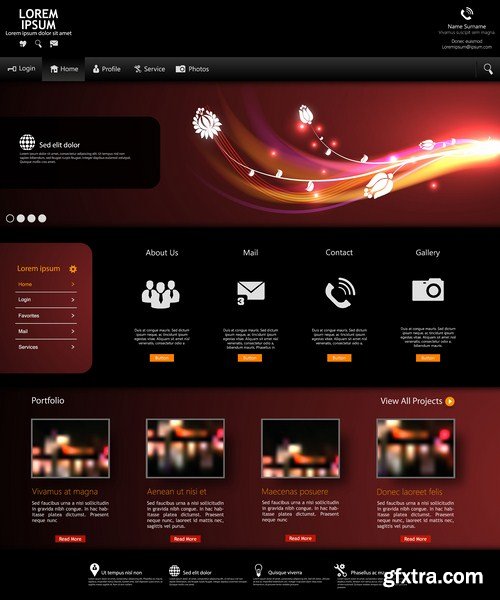 Web Design Elements #3 - 25 Vector Web Design Elements #3 - 25 Vector