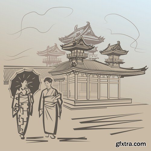 Japan Sign &amp; Symbols - 25 Vector