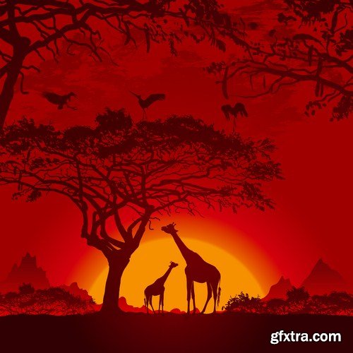 Africa Sign &amp; Symbols - 25 Vector