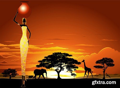 Africa Sign &amp; Symbols - 25 Vector