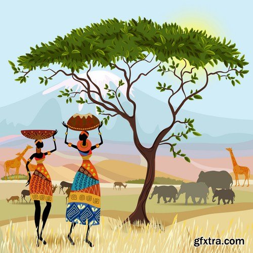 Africa Sign &amp; Symbols - 25 Vector