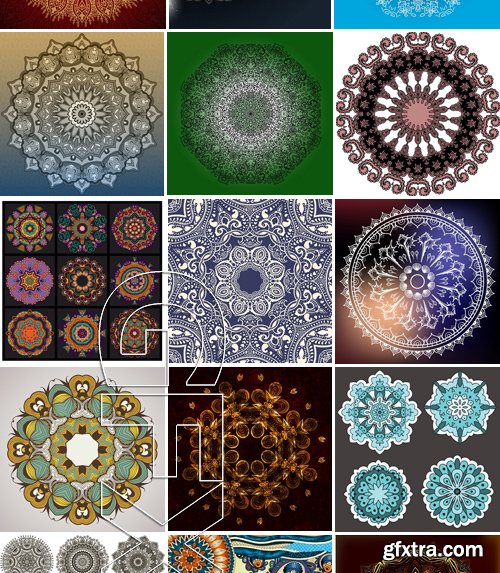 Stock Vectors - Mandala 3, 25xEPS Stock Vectors - Mandala 3, 25xEPS