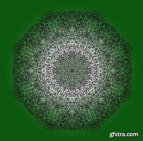 Stock Vectors - Mandala 3, 25xEPS