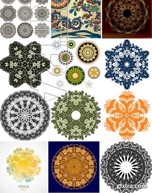 Stock Vectors - Mandala 3, 25xEPS Stock Vectors - Mandala 3, 25xEPS