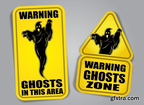 Zombie, Bigfoot & UFO Warning Signs 25xEPS