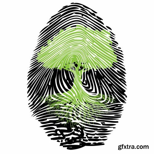 Fingerprint - 25 Vector Fingerprint - 25 Vector