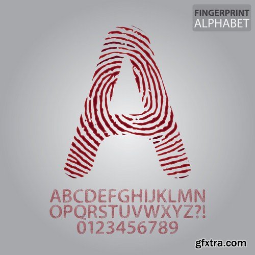 Fingerprint - 25 Vector Fingerprint - 25 Vector