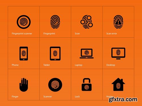 Fingerprint - 25 Vector Fingerprint - 25 Vector